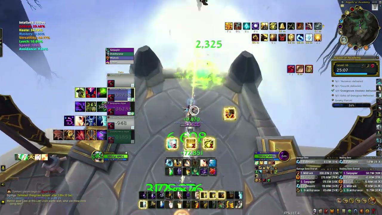 WOW DRAGONFLIGHT - HOLY PRIEST - Algeth'ar Academy MYTHIC+ 16 - SEASON 4 - WEEK 9 Tyrannical