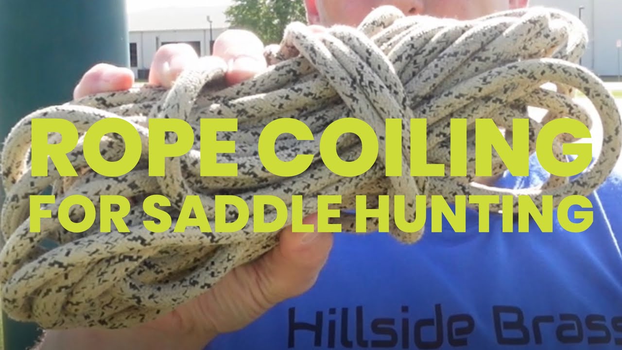Coiling Rappel Rope For Saddle Hunting