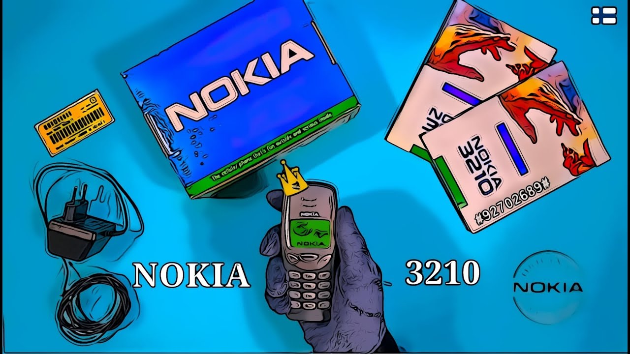Nokia 3210 (1999) Unboxing with Original Accessories -  One of the Best-Selling Phones Ever