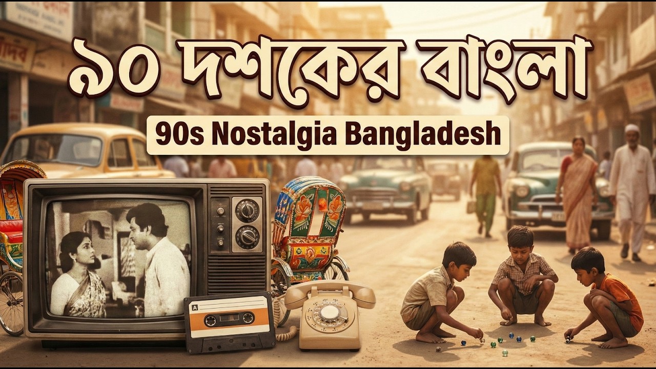 ৯০ দশকের বাংলা কেমন ছিল? |হারিয়ে যাওয়া সেই নস্টালজিয়া বাংলাদেশ | (Ai Reconstruction) #banglastory