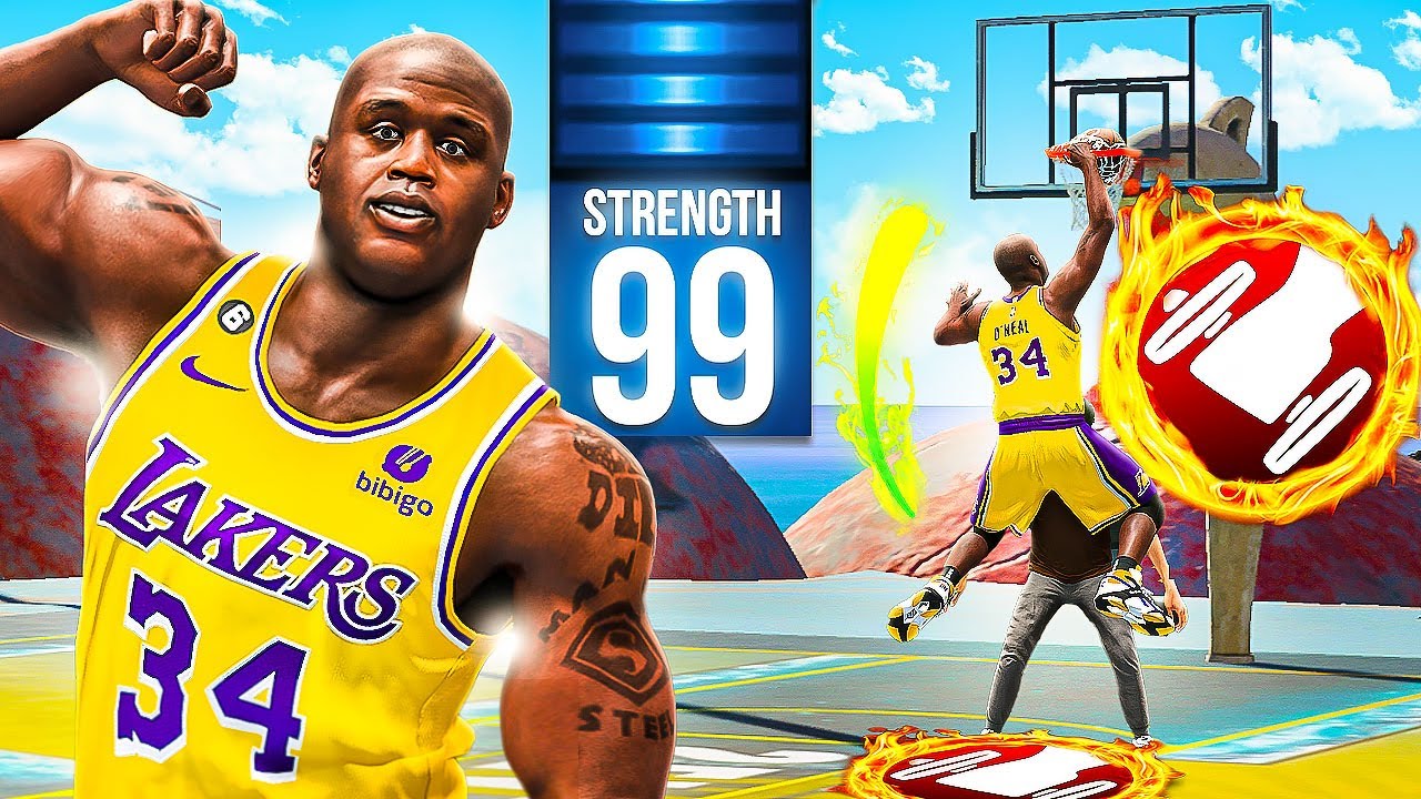 SHAQ + 99 STRENGTH is UNSTOPPABLE in NBA 2K24