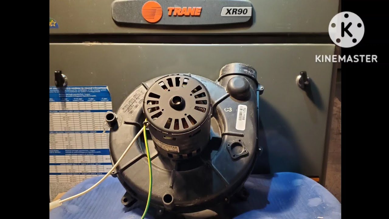 заменить асинхронный двигатель (печь Trane XR 90)