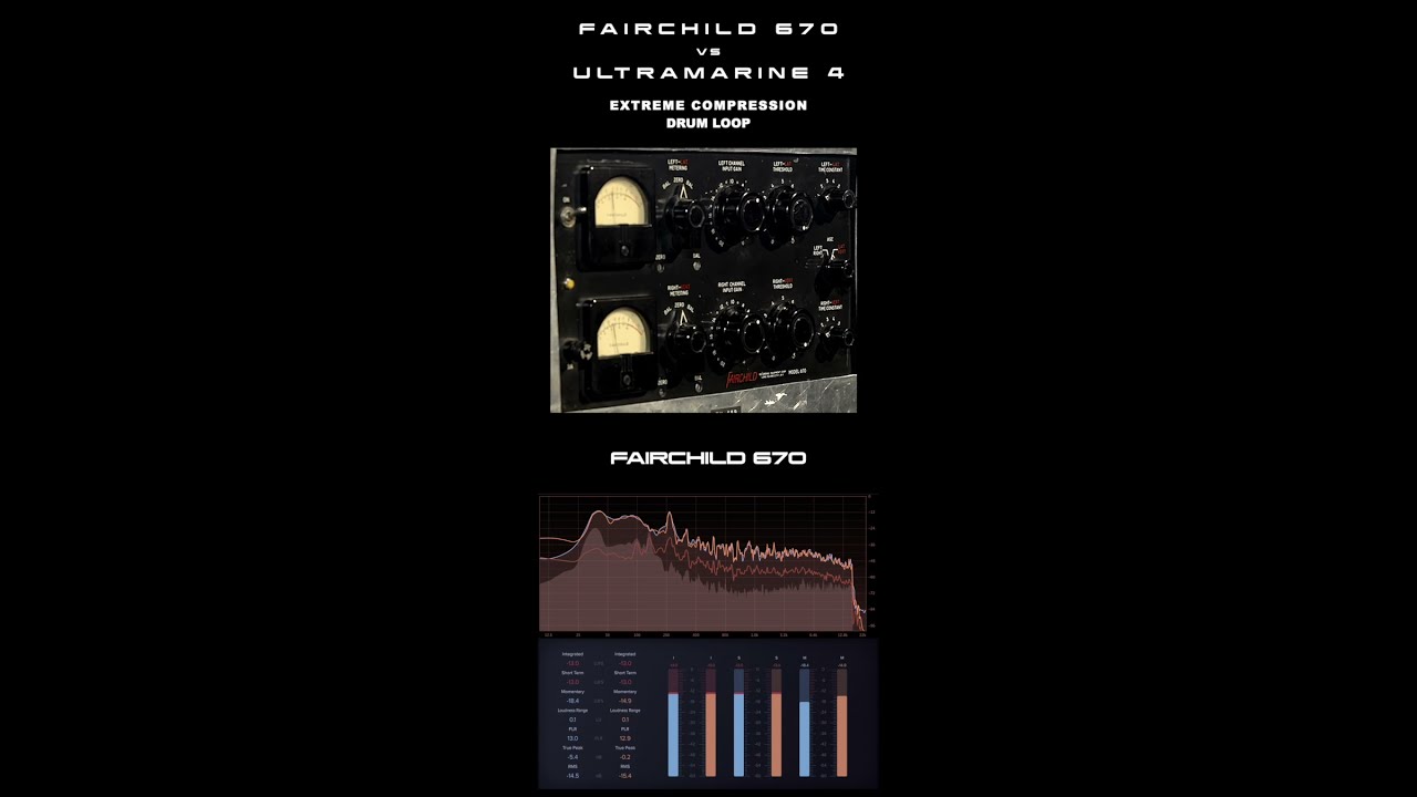 Fairchild 670 vs Acustica Audio Ultramarine 4 - Drum Loop Test, 2020