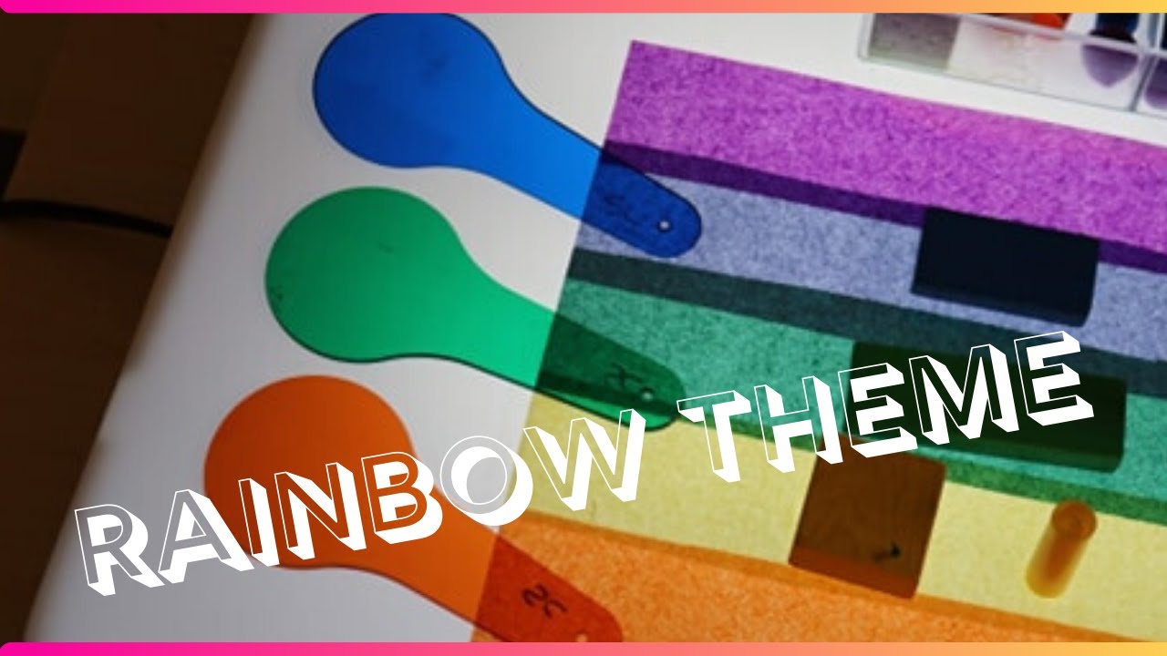 Toddler and Preschool Rainbow Theme