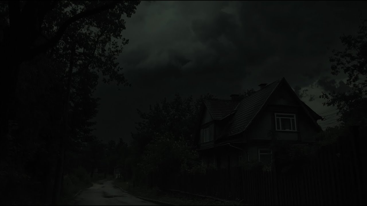Darkness and Light Rain Embrace a Forest Cabin | Relaxing Thunder Sounds for Deep Sleep 😪