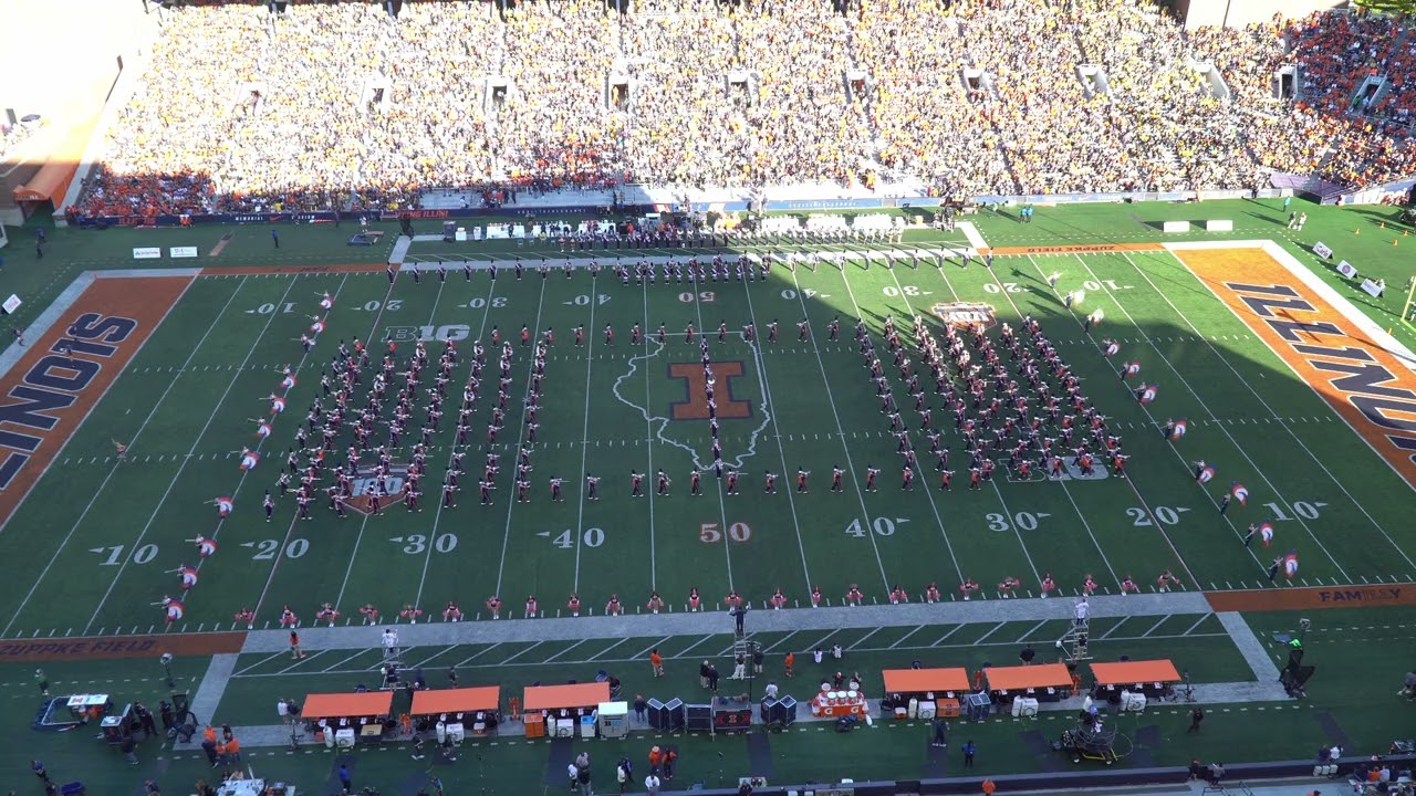 Marching Illini Halftime: 100th Anniversary of Memorial Stadium | ILLINOIS vs Michigan 10.19.2024