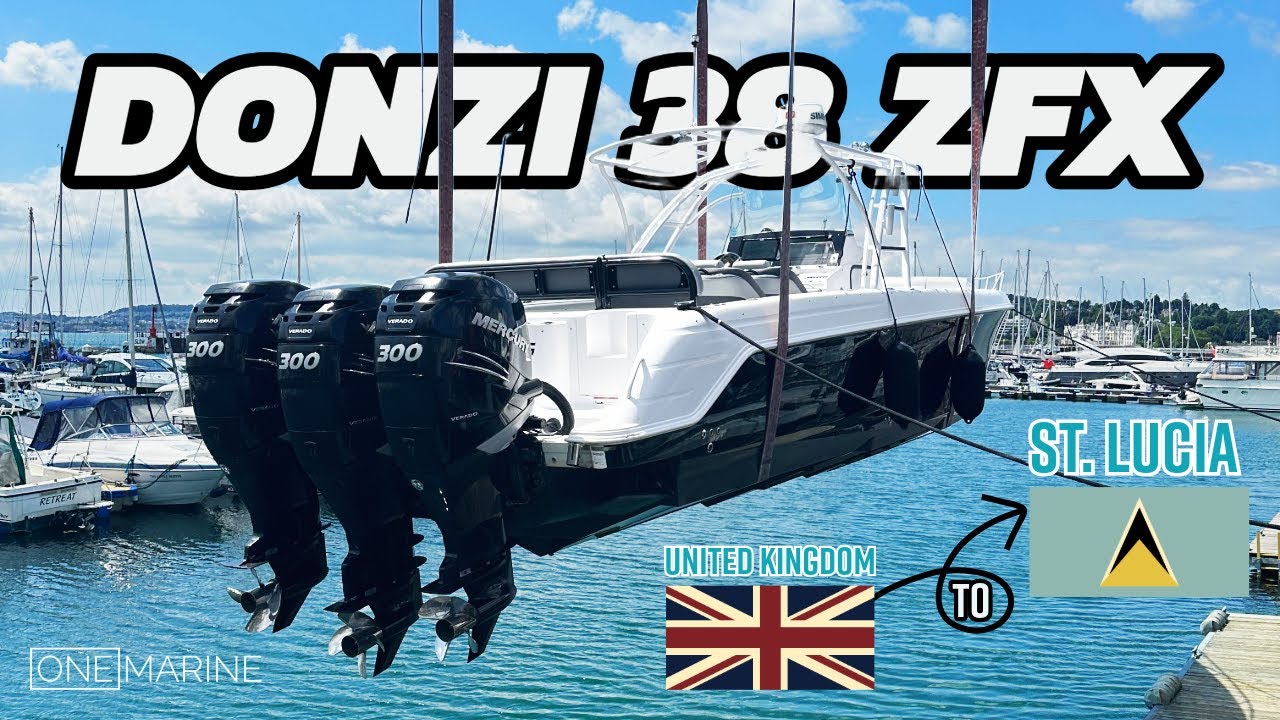 The last time this Donzi 38 Will ever be In Torquay... next Stop ST LUCIA!
