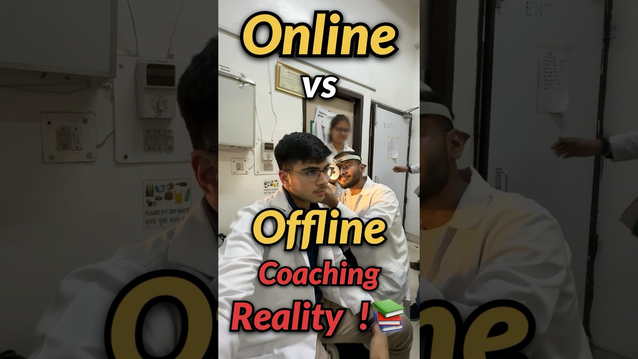 *REALITY* of Offline vs Online coaching!?🤫📚 #neet #neet2026 #neet2027 #mbbs