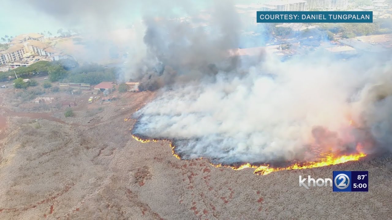 Maui residents react to the Ka’anapali fire