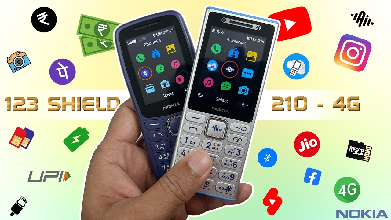 Nokia 123 Shield vs Nokia 210 4G - 2026 Nokia Keypad Phone Comparison