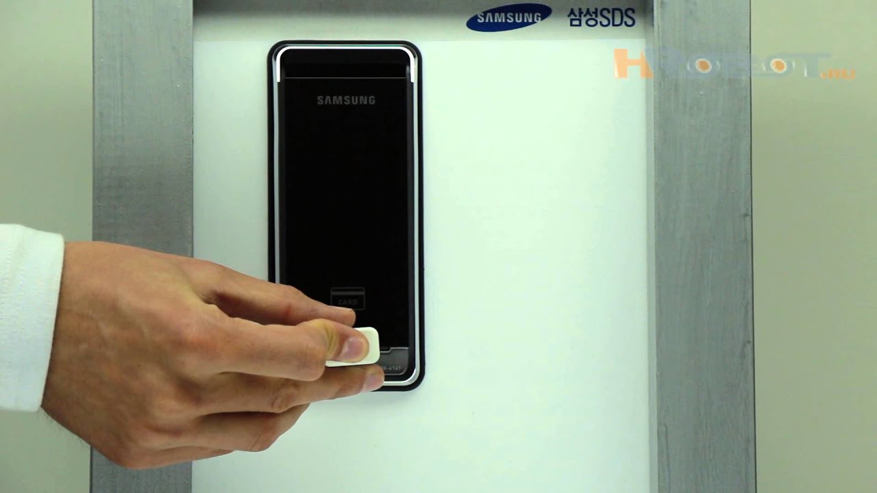 Накладной карточный электронный замок Samsung SHS-2920/SHS-1321 обзор