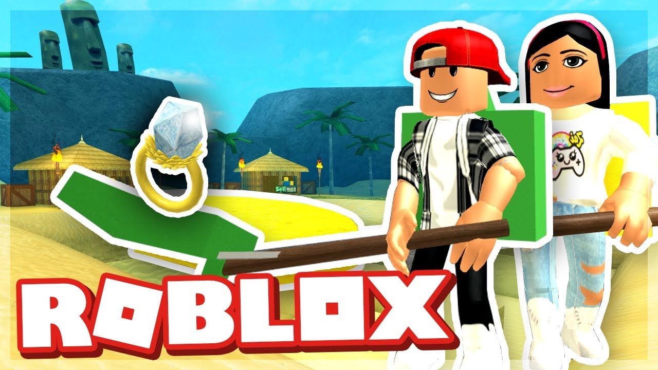 GETTING MY GIRLFRIEND A NEW ENGAGEMENT RING -  ROBLOX TREASURE HUNT SIMULATOR