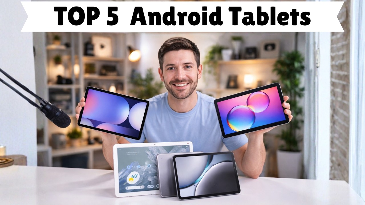 Топ-5 планшетов Android 2026 года — лучшие для работы, игр и просмотра Netflix.