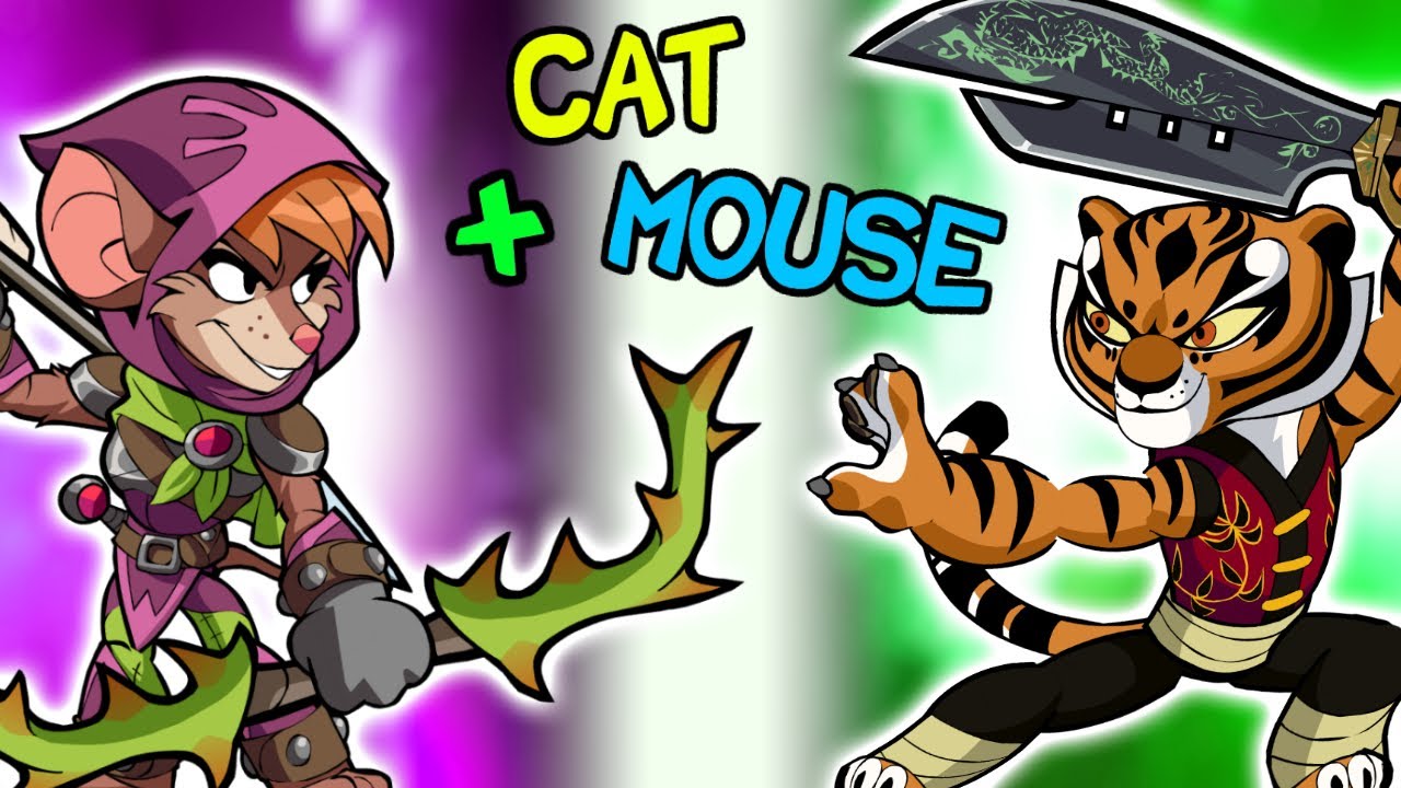 CAT 🐱 + MOUSE 🐭 Ranked 2v2 Team!!! ⚔️ • Brawlhalla Gameplay