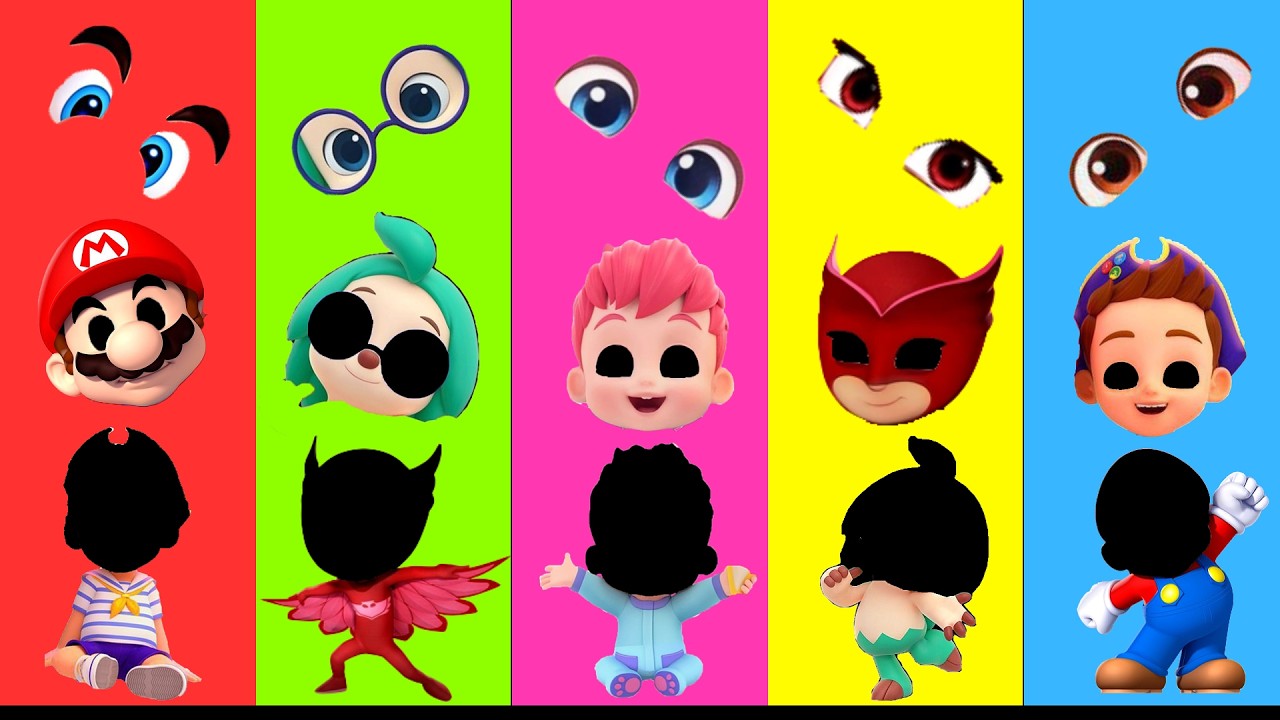 Wrong eyes👀 Babynoss Pawpatrol Bebefinn Pj mask   Funny Puzzle Wrong Heads