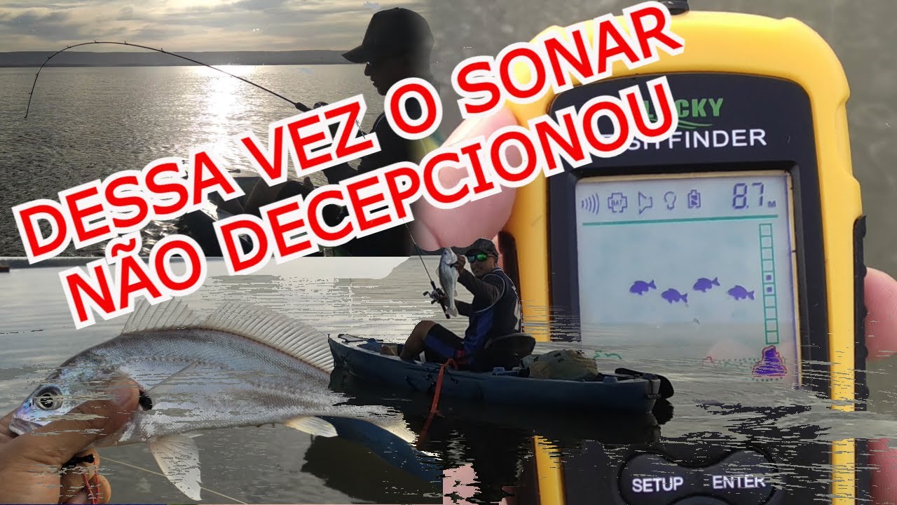 SHOW! O SONAR DESSA VEZ AJUDOU MUITO NA PESCARIA. SONAR FISH FINDER.