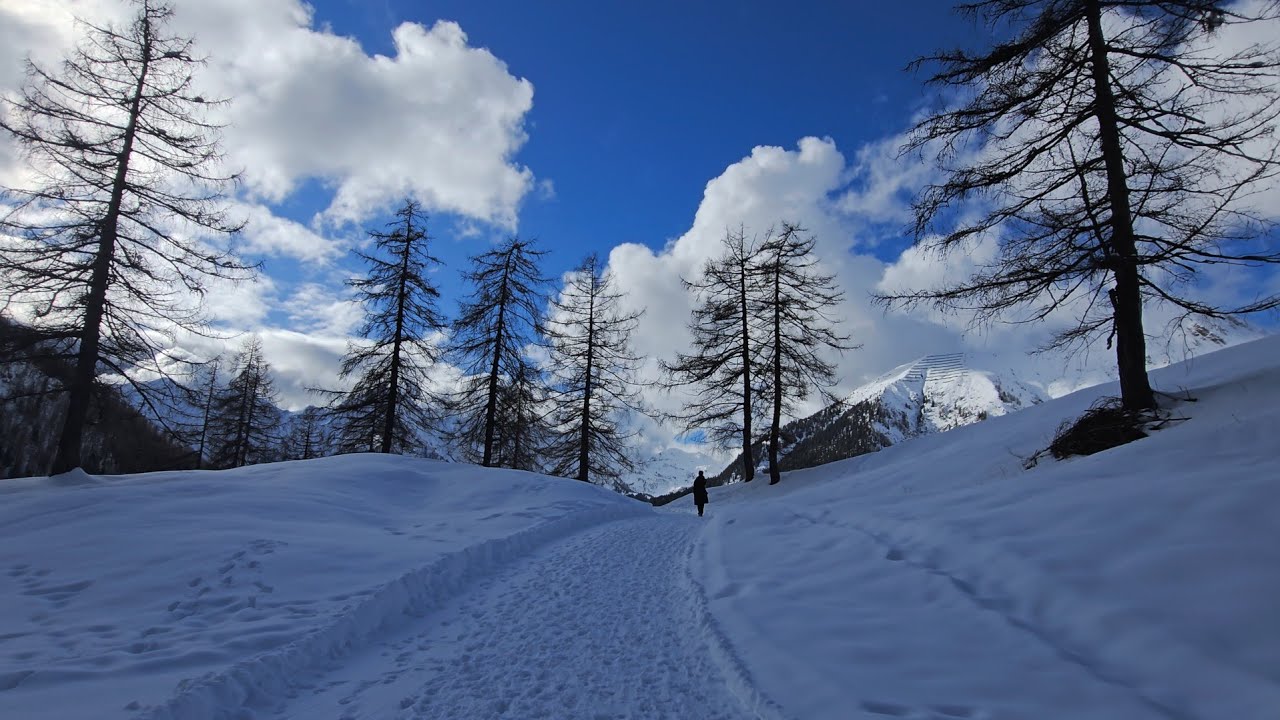 [4k]이탈리아 알프스 겨울 산책 ❄️ Foppolo & Branzi (Winter in Italy)