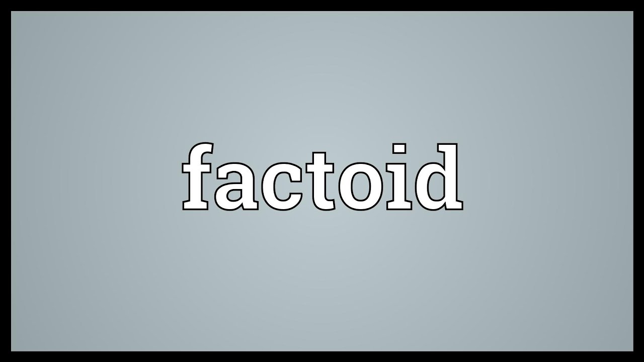 Factoid Meaning