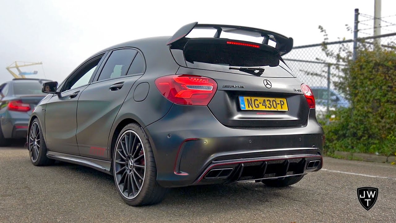 Mercedes-Benz A45 AMG MADNESS! LOUD Revs, Accelerations & Crackling Sounds!