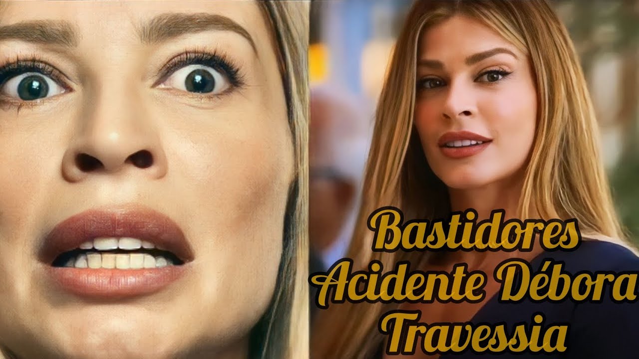 Grazi Massafera mostrando os bastidores de gravação do acidente de Débora em 