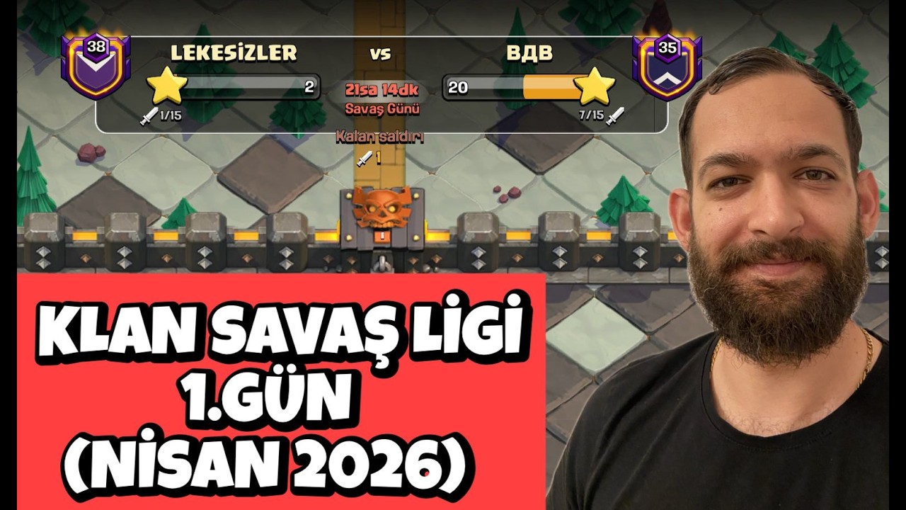 KLAN SAVAŞ LİGİ 1.G&Uuml;N ! CLASH OF CLANS