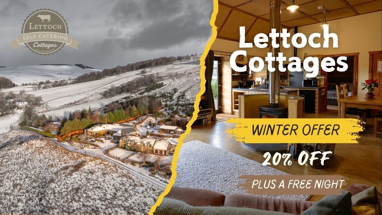 Lettoch Holiday Cottages 20% off offer and a free night
