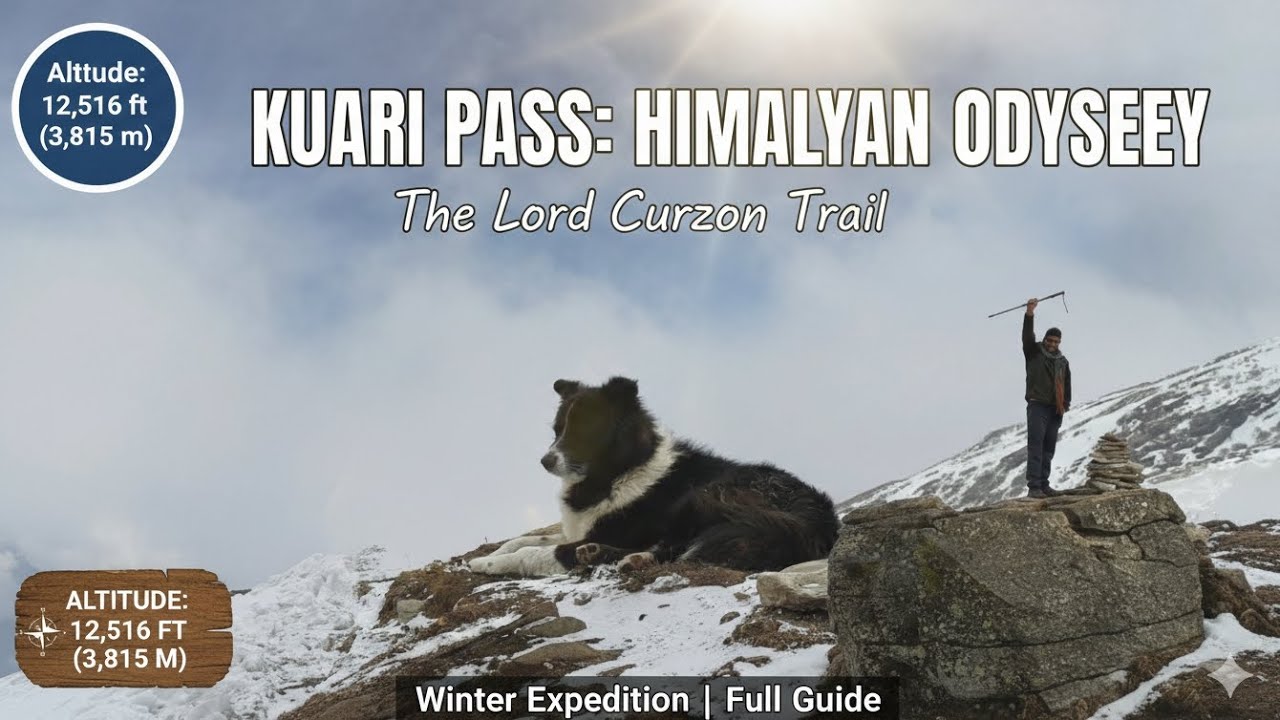 Kuari Pass Trek: The Ultimate Winter Adventure (12,516 ft)#wintertrek 