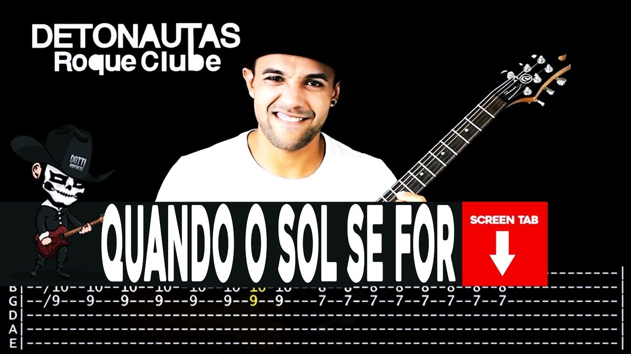 【DETONAUTAS】[ Quando O Sol Se For ] cover by Masuka | LESSON | GUITAR TAB