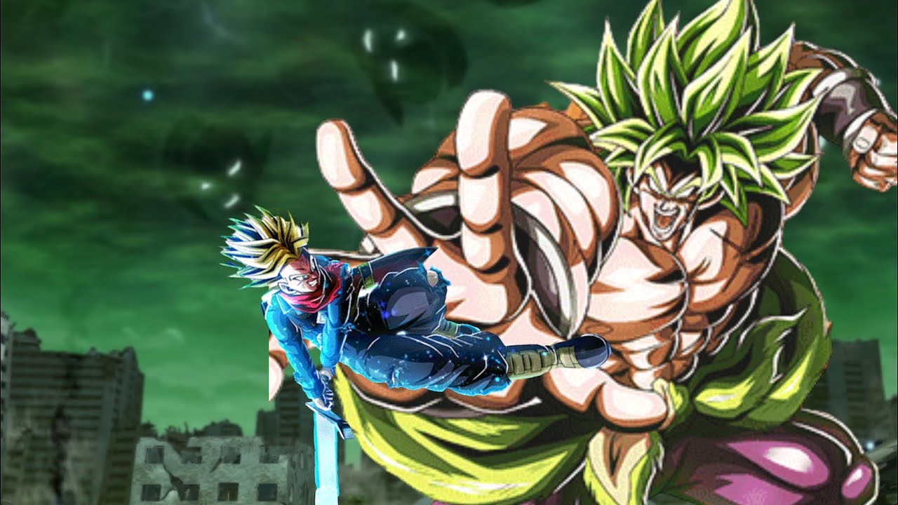 Broly vs. New Difficult Event Blue Zone Trunks. Amazing Damage! 9th Anniversary Dokkan Battle.