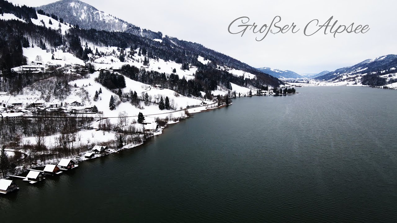 Großer Alpsee  - the most beautiful lakes in Germany - part #3 - Lake Grosser  Alpsee - drone video