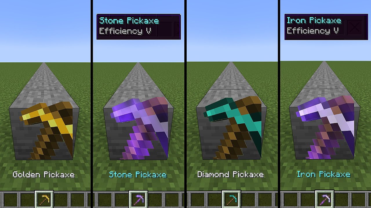which pickaxe is faster?