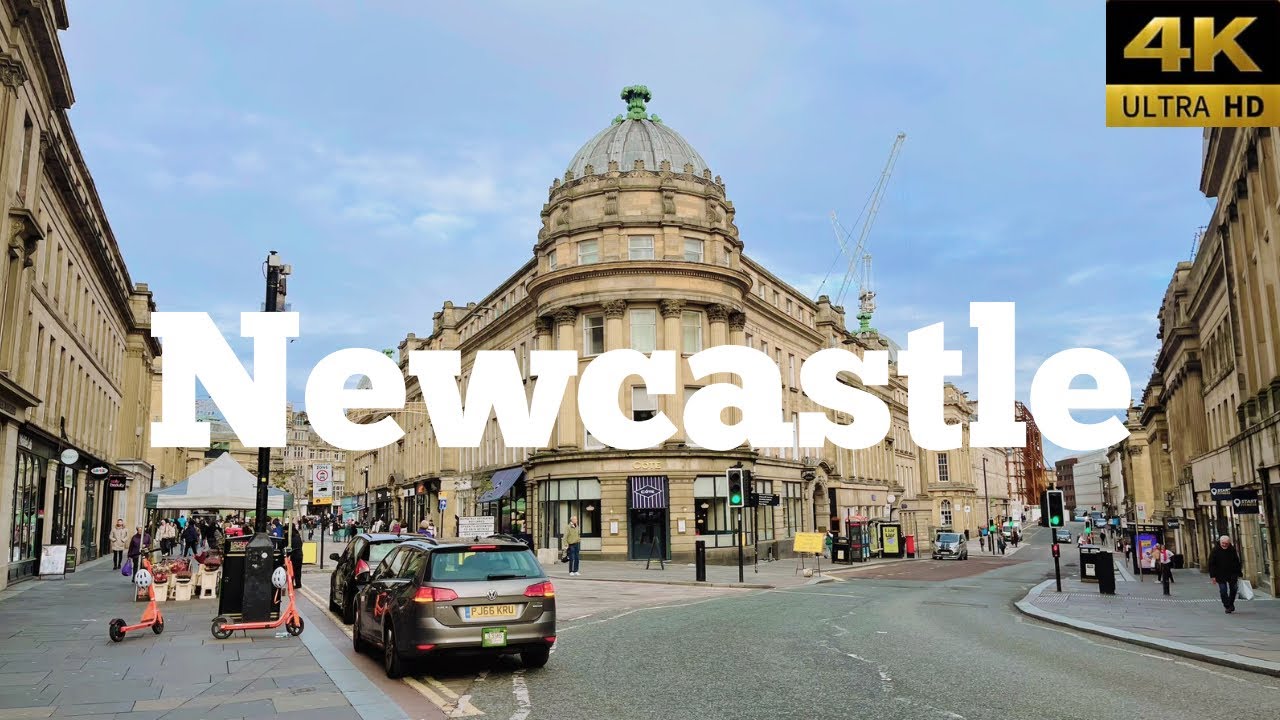 Exploring Newcastle Upon Tyne, England | November Walk in Newcastle | 4K Walking Tour 2023