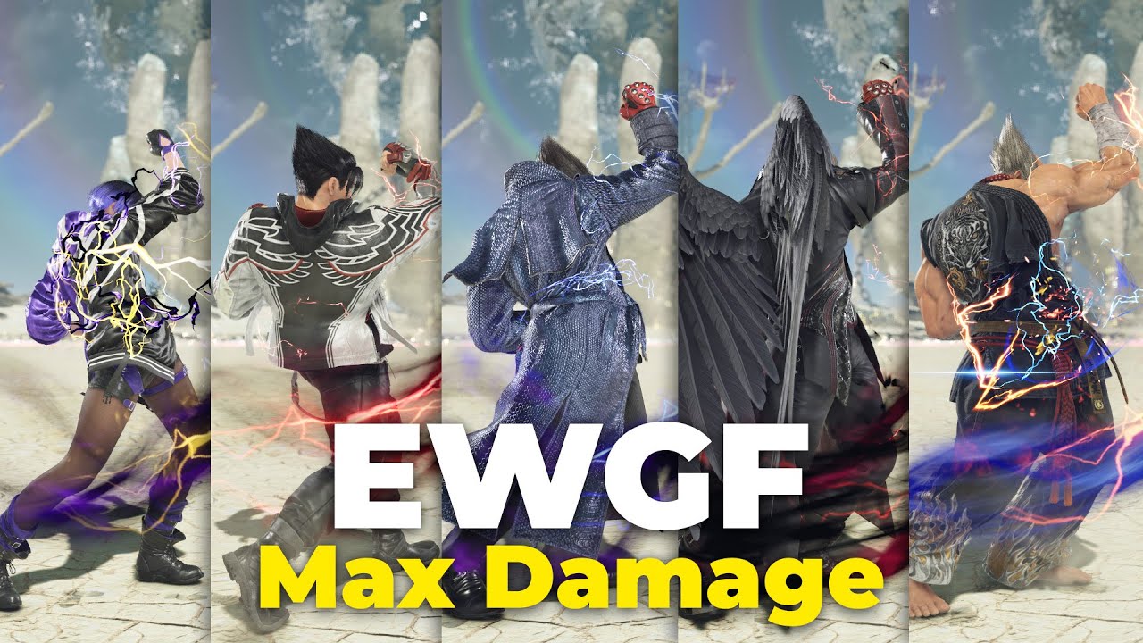 Mishima EWGF Max Damage Comparison (Against Small Characters)