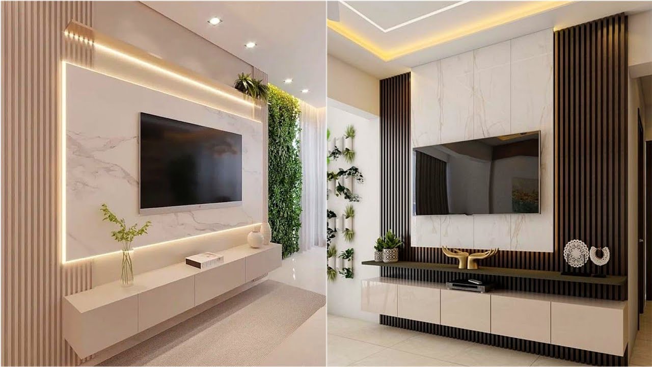 Modern Living Room TV Cabinet Design Ideas 2023 Home Interior Wall Decorating Ideas | TV Wall Units