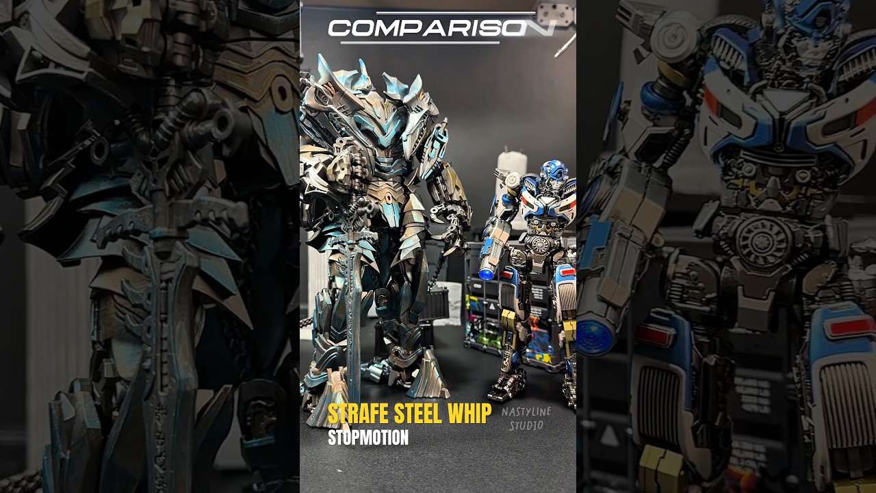 Stopmotion Transformers Steel Whip from Baiwei - transforming and comparison #transformers