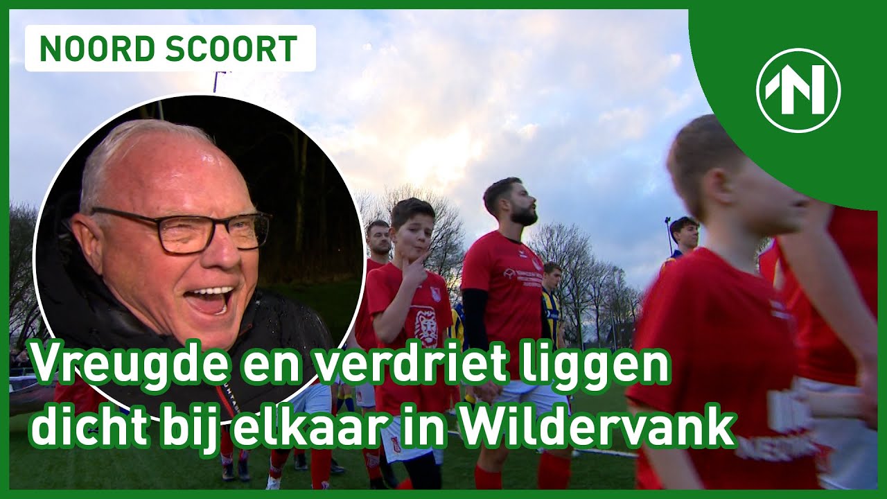 Bij vierdeklasser VV Wildervank zit de sfeer er goed in, ondanks verdrietige gebeurtenissen