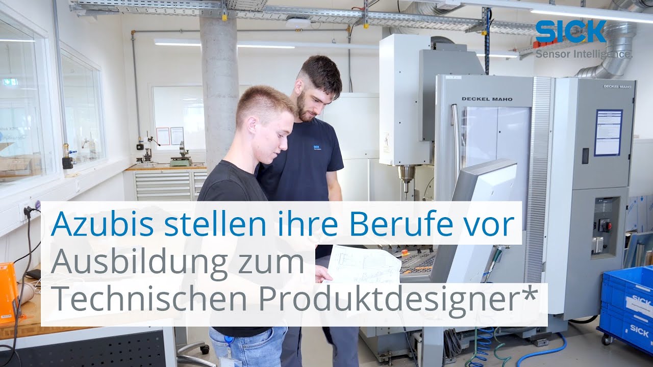 SICK-Azubis stellen ihre Berufe vor: Ausbildung zum Technischen Produktdesigner* | SICK AG