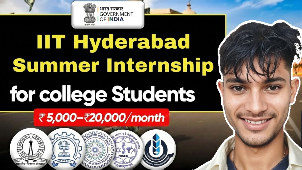 IIT Hyderabad SURE Internship 2026 🚀 Application, Selection & Research Experience Explained