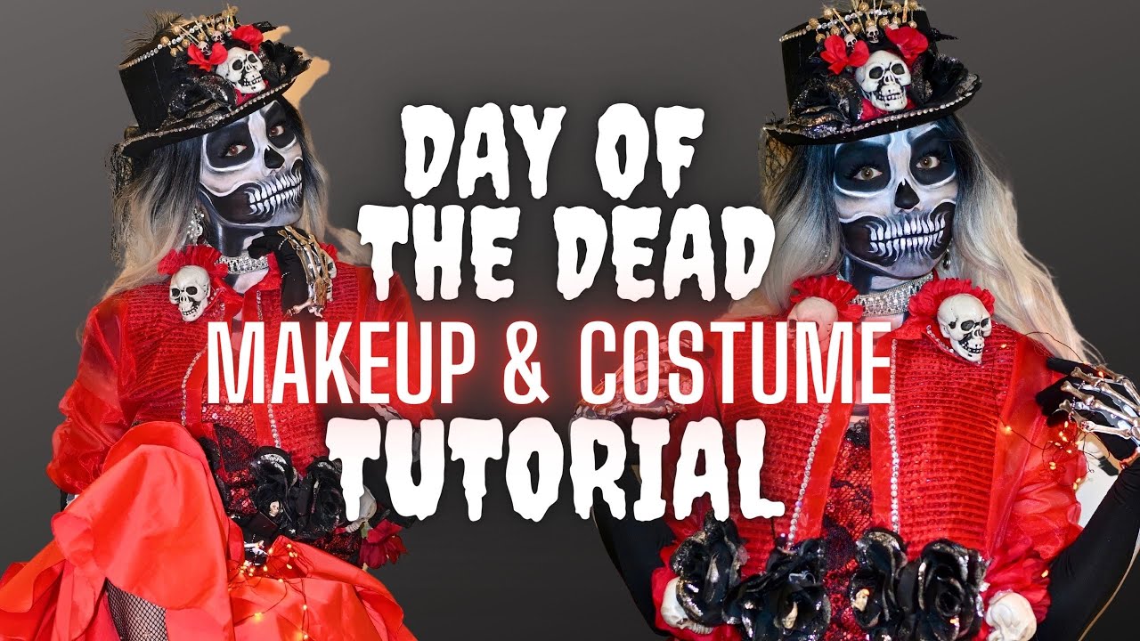DAY OF THE DEAD MAKEUP TUTORIAL & DIY COSTUME