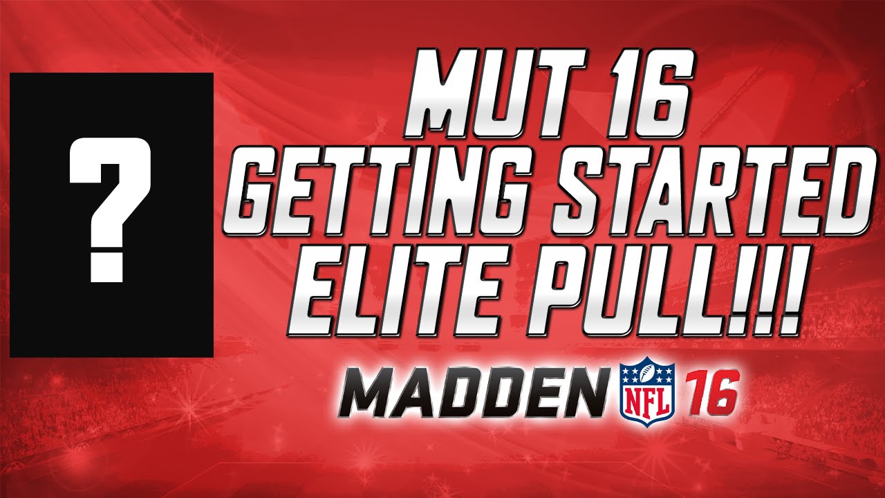 Madden 16 Ultimate Team - Getting Started! - 7 Pack Bundle ELITE PULL OMG!