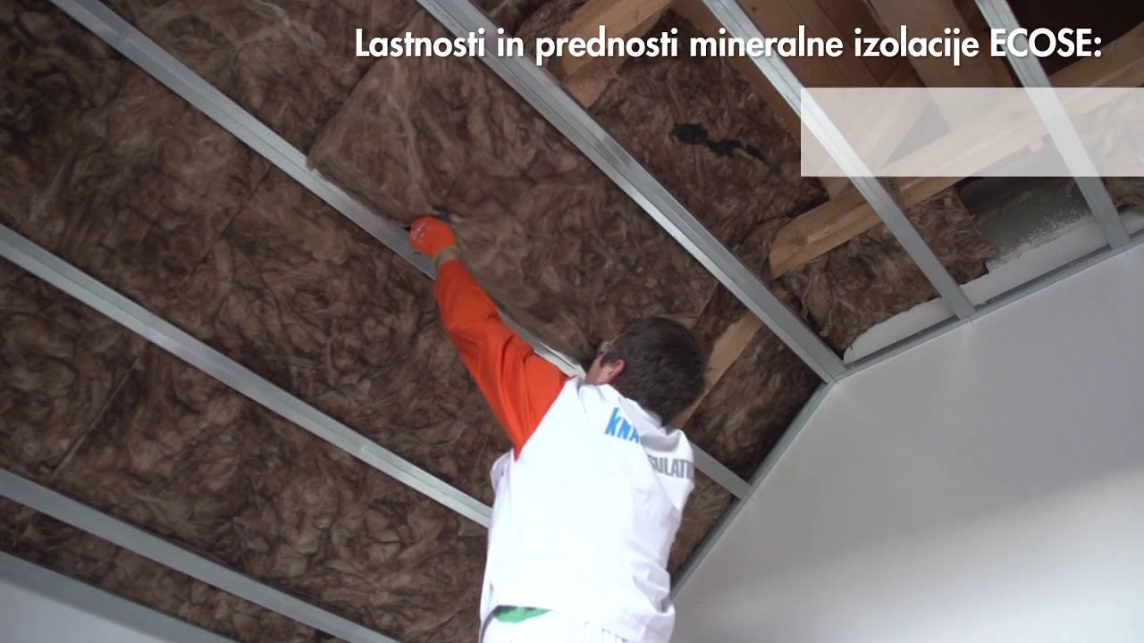 Knauf Insulation - Izolacija podstrešij s sistemsko rešitvijo Knauf Insulation ECOSE