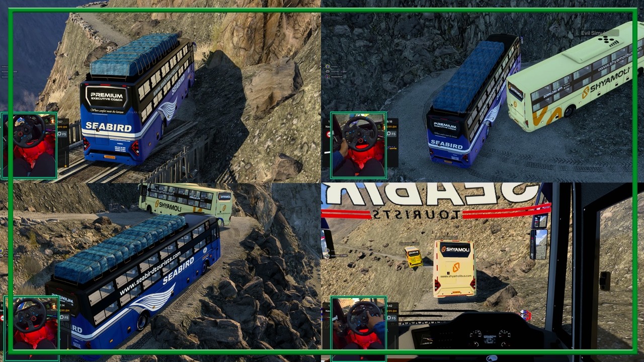 Part 2 - Sea Bird Indian bus driving extremely dangerous roads | ETS2 MP with  @SimulationWorldOff ​