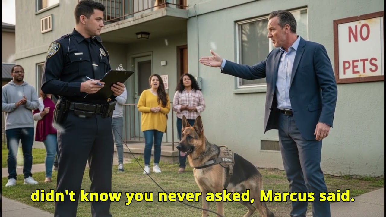 THE LANDLORD SAID 'NO POLICE DOGS ALLOWED ' THE OFFICER'S RESPONSE LEFT THE NEIGHBOURHOOD IN AWE