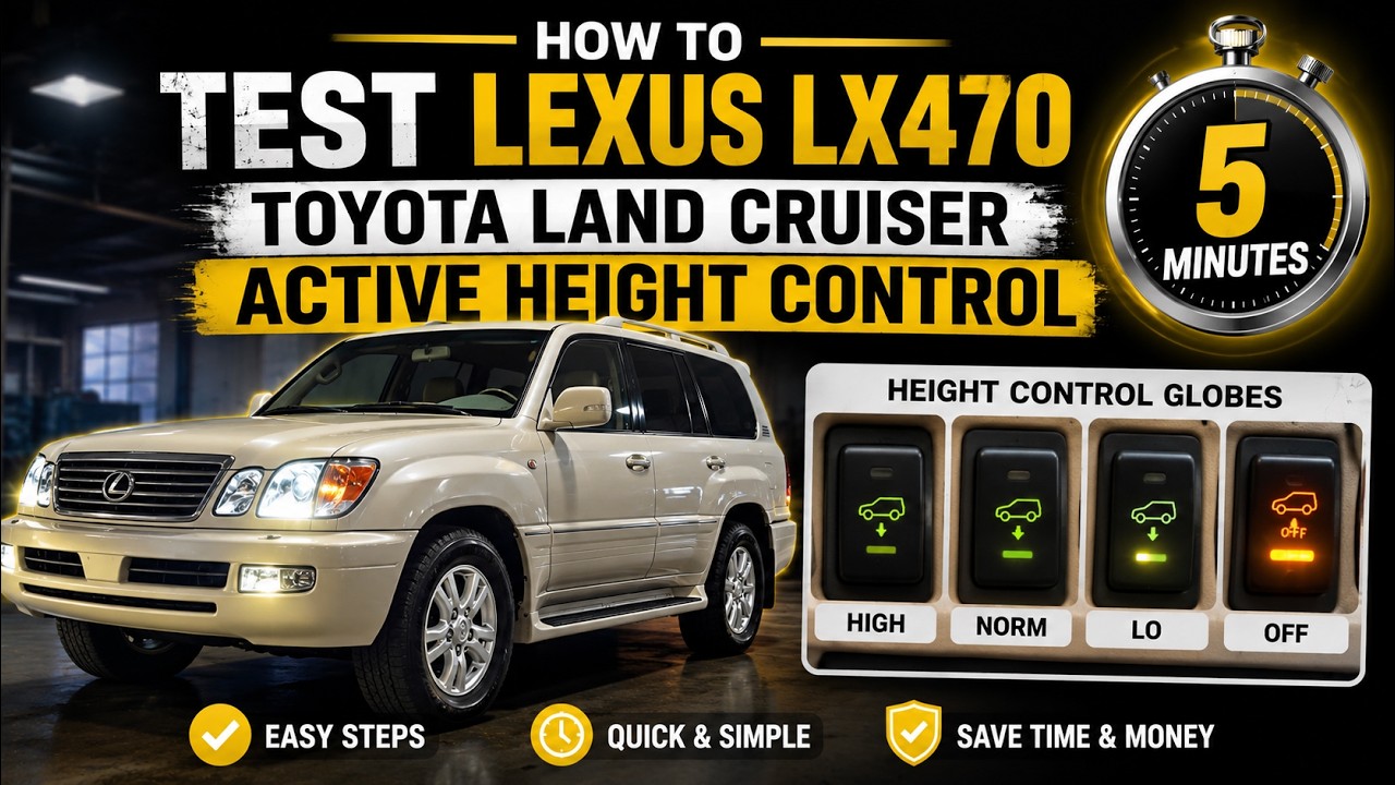 Как протестировать Lexus LX - GX | Toyota Land Cruiser | Активная регулировка высоты | Гидравличе...