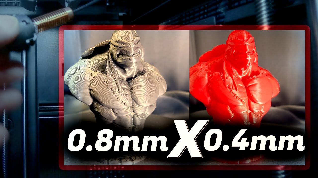 Более быстрая 3D-печать: тестирование сопла диаметром 0,8 мм | Больше производительности за меньш...