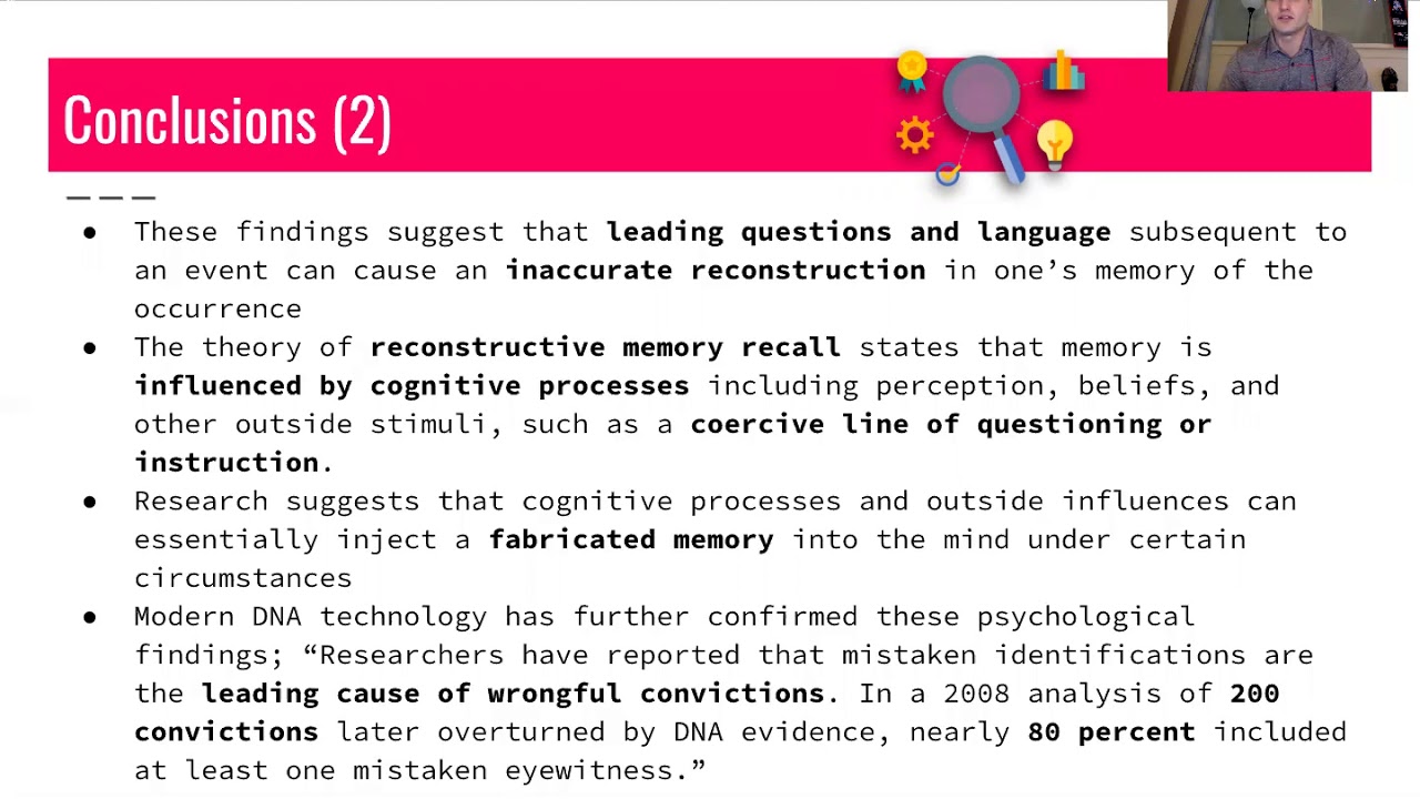 The Reliability of Human Memory