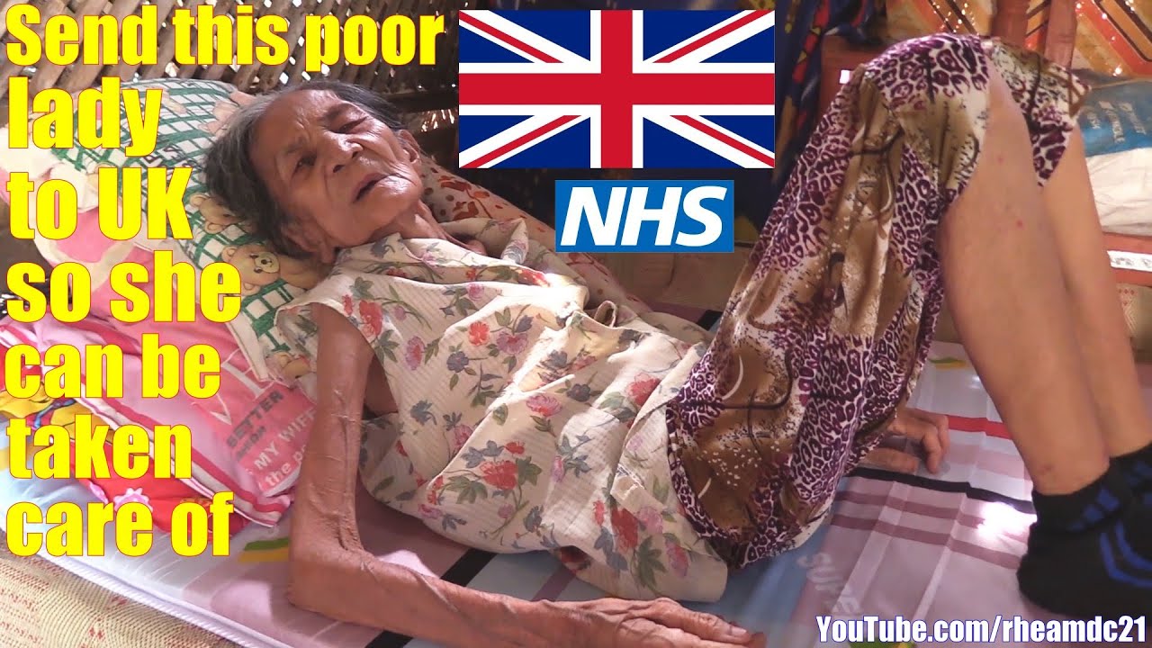 Please Send This Poor Filipina Lady to LONDON for Medical Care. Elderly Filipinos in Deep Poverty