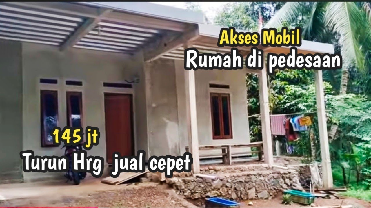 Dijual rmh baru siap huni akses mobil dekat rumah penduduk cocok buat ngadem suasana ari pedesaan