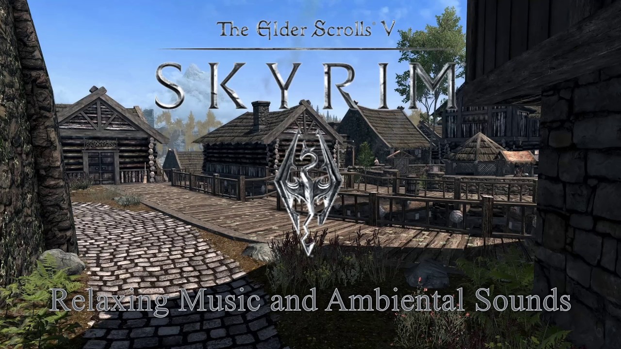 Riften in Daylight 🍂 Changing Skies & Town Ambience | Skyrim