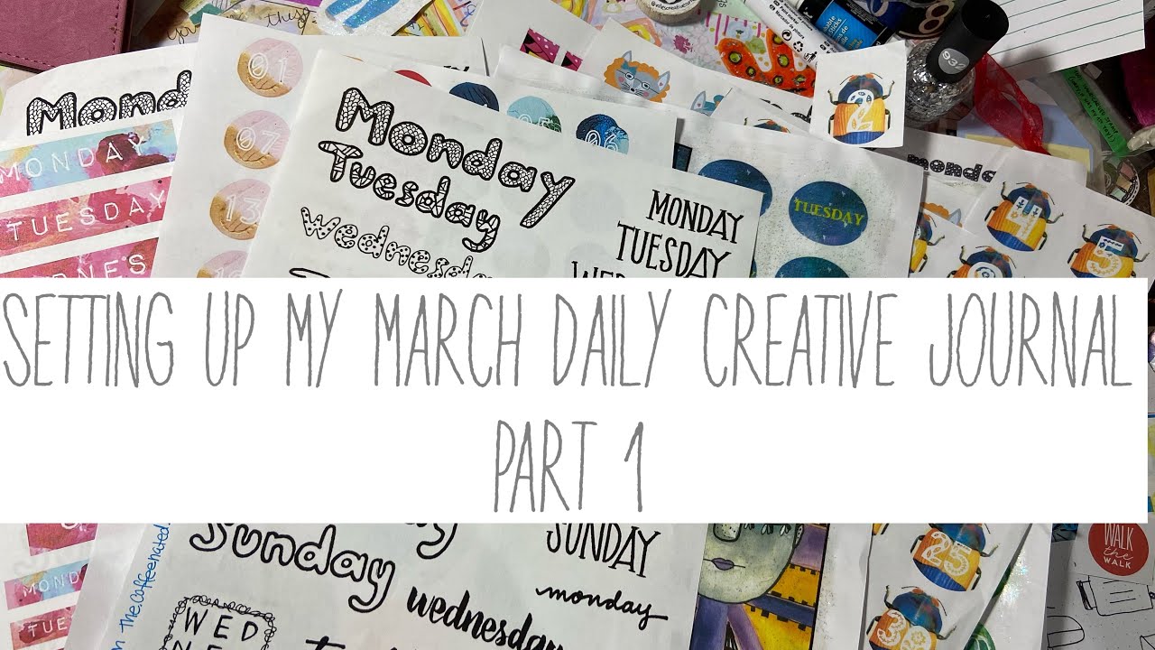 Setting up my March daily creative journal / fauxbonichi